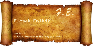 Fucsek Enikő névjegykártya